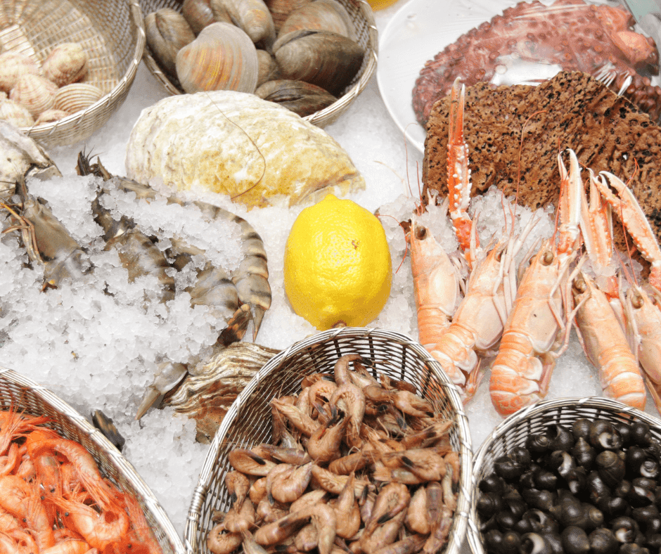 Étalage de poissonnerie en ligne