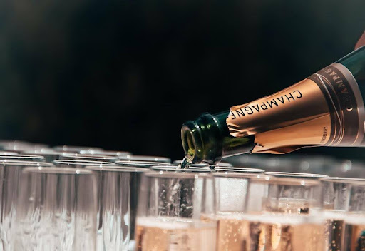 service de champagne
